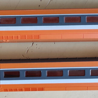 JOUEF TGV orange 2 voitures intermédiaires avec son bogie intermédiaire, HO