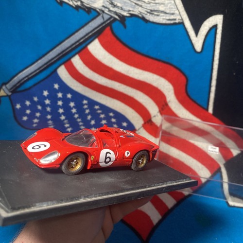Jouef Evolution Ferrari 330 P4 Diecast 1:43 Scale Serie Legende Red #6 No Box – Image 9
