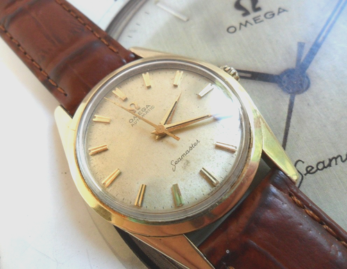 Vintage 1961 Gold Capped Men's Omega Seamaster 24J Swiss Automatic Watch 14700