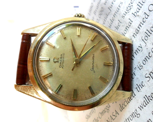 Vintage 1961 Gold Capped Men's Omega Seamaster 24J Swiss Automatic Watch 14700 – Image 10