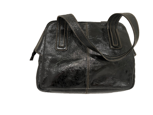 VTG Francesco Biasia Black Patent Leather Purse – Image 3