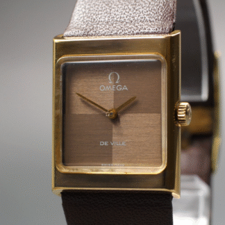 Vintage 1972 [Near MINT] Omega De Ville Cal.625 Manual Brown Dial Tank Women's
