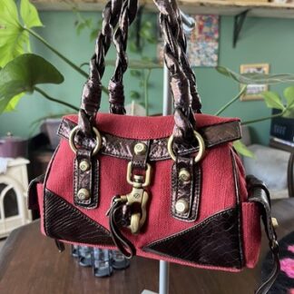 Charming FRANCESCO BIASIA Small Rectangle Shoulder Bag Snake Print Accents