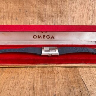 Omega De Ville Vintage Tank Chess Dial Stainless Steel Watch In Original Box