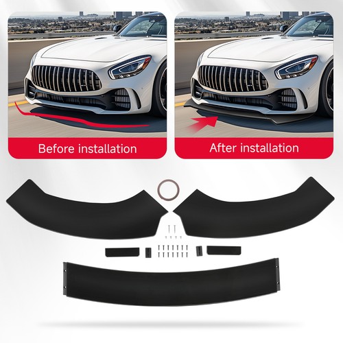 For Porsche Carrera GT 911 996 997 Gloss Black Front Bumper Lip Spoiler Splitter – Image 5