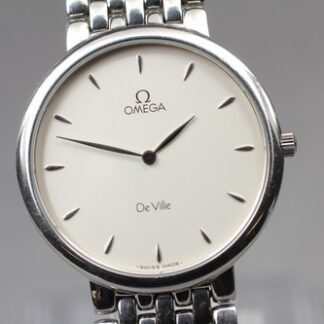 Overhauled [Near MINT] OMEGA De Ville Cal.1378 Quartz Silver Dial 32mm Men's