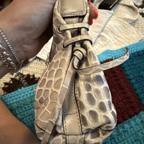 Francisco Biasia Alligator Print Chain Handle Handbag, excellent Condition! – Image 4