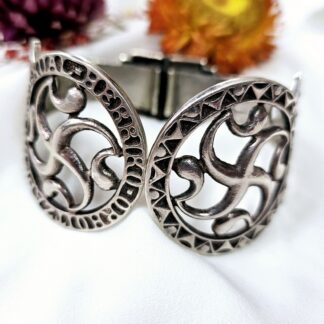 Bracelet Basque Argent Art Déco Orfèvre Henri Téguy Poinçonné