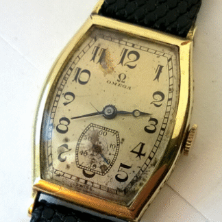 Omega  23.7S T2 Vintage Art Deco Wristwatch Gold Filled CB Case JR Wood RARE