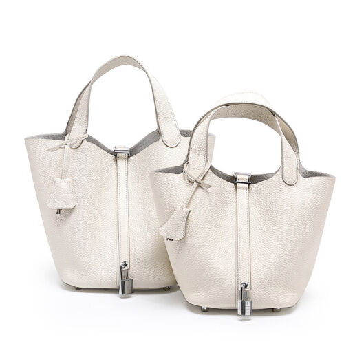 FRANCESCO BIASIA Brown Leather Saddle Bucket Satchel Shoulder Bag Purse Handbag – Image 10