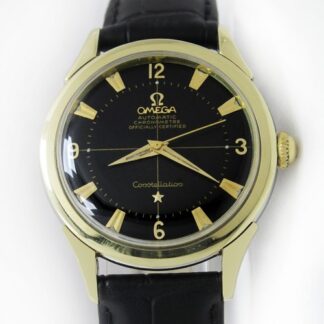 Vintage Omega Constellation Chronometre Auto Black Dial Men Gold/Steel Watch