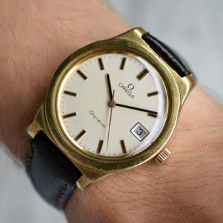1972 Vintage Omega Gold Men's Watch Geneve Rare Mechanical Dress Watch Date