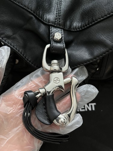 Authentic Francesco Biasia Women Black Leather Shoulder Bag – Image 19