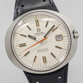 *Exc+5* Vintage OMEGA Geneve Dynamic TOOL.107 Automatic White Dial Date Men 41mm