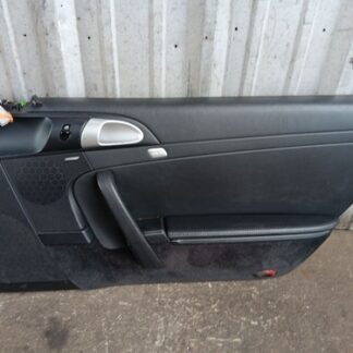 05-12 Porsche 911 997 Right Front Door Panel Trim Card Cover Black Leather