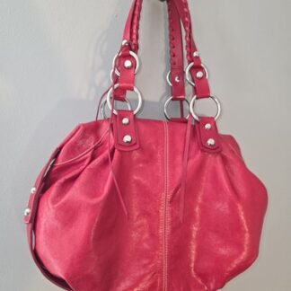 Francesco Biasia Leather Red Hobo Shoulder Bag