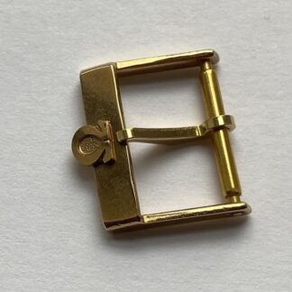 VINTAGE BOUCLE OMEGA EN PLAQUE OR 16 MM @ OMEGA BUCKLE 16 MM @ 100% ORIGINALE N9