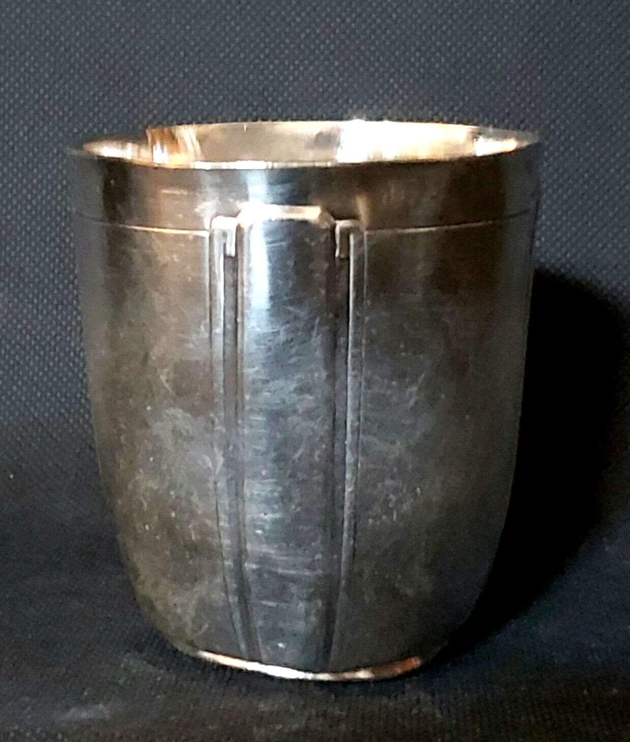 Timbale Vintage en Métal argenté style Art Déco BOULENGER