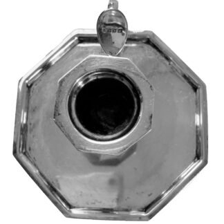 BOUGEOIR ART DÉCO, MÉTAL ARGENTÉ - A.DÉOTTE, 43 Bd Haussmann ,ENGLISH MADE