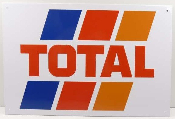 PLAQUE PUBLICITAIRE RÉÉDITION TOTAL DIMENSIONS 20CM X 30CM