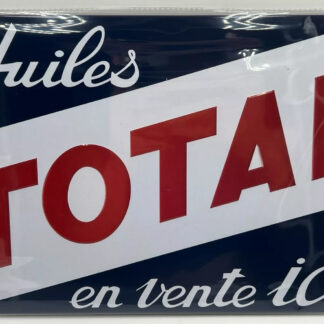 PLAQUE PUBLICITAIRE RÉÉDITION TOTAL  DIMENSIONS 20CM X 30CM