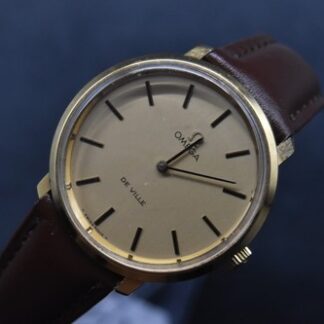 Vintage OMEGA De Ville Tool.104 Manual Winding Gold Roman Dial Men's【MINT-】W51