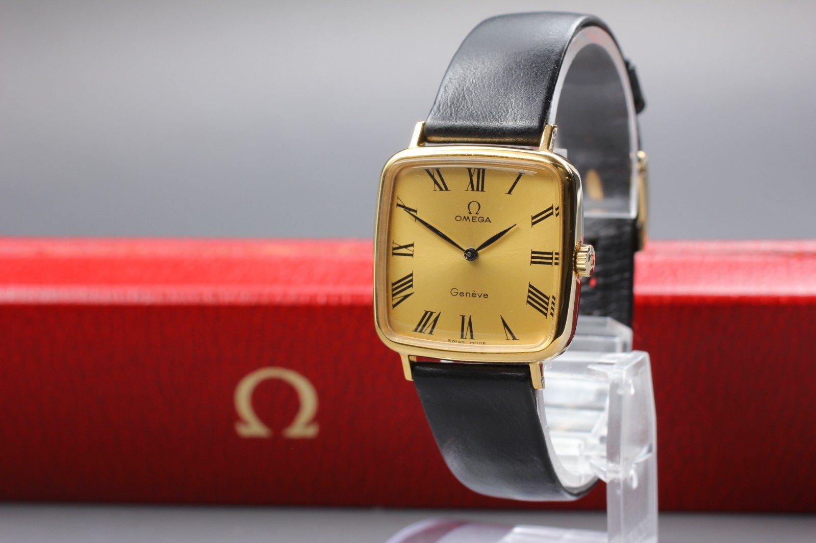 Vintage W / Boîte OMEGA Geneve Cal.625 Or Romain Manuel Homme Montre Japon
