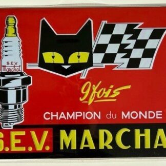 PLAQUE PUBLICITAIRE RÉÉDITION SEV MARSCHAL DIMENSIONS 20CM X 30CM