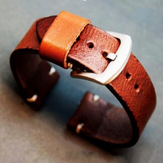 Vintage Bracelet de Montre Strape en cuir, 18-26 mm watch Band tannage végétal