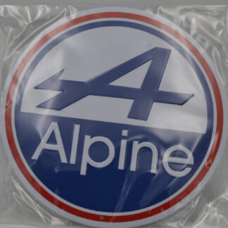 PLAQUE PUBLICITAIRE RÉÉDITION ALPINE DIMENSIONS 20CM