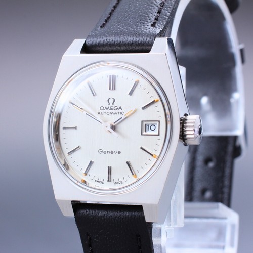 Vintage Near MINT OMEGA Geneve 566.0046 Cal.684 Women's Automatic Watch 23mm 24J