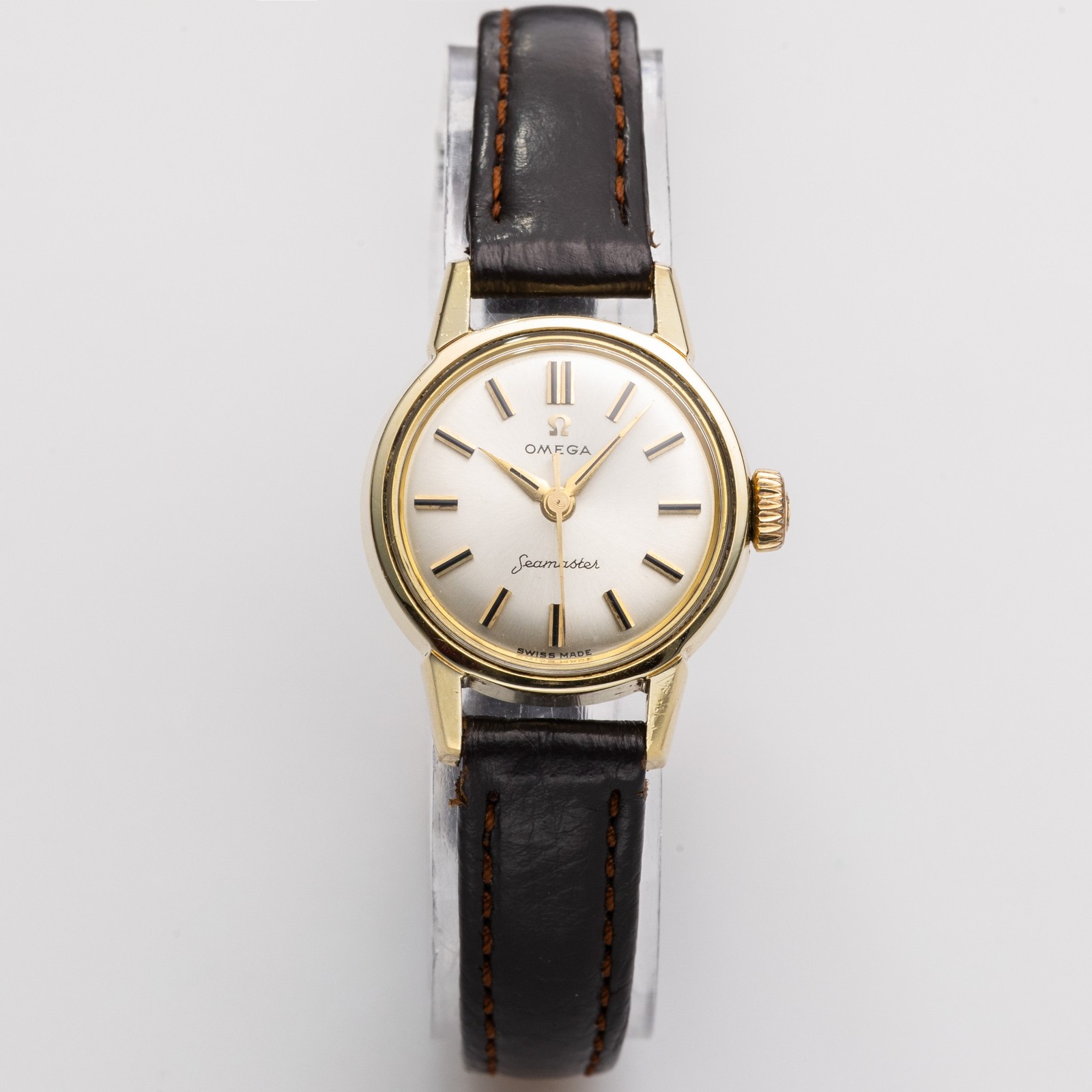 Montre Mini Femme Vintage Plaquée Or Omega Seamaster Manuelle 21 Mm